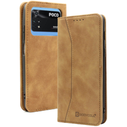 Bodycell Θήκη - Πορτοφόλι Xiaomi Poco M4 Pro 4G - Brown (5206015060717)