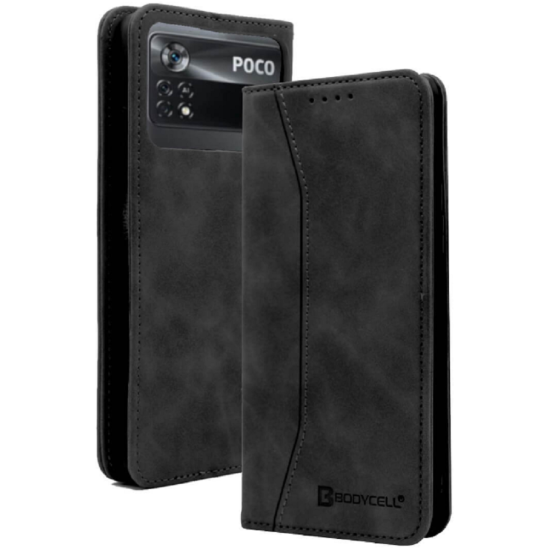 Bodycell Θήκη - Πορτοφόλι Xiaomi Poco X4 Pro 5G - Black (5206015000928)