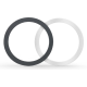 Tech - Protect MagMat Universal Magnetic Ring - Αυτοκόλλητος Μαγνητικός Δακτύλιος MagSafe - 2 Τεμάχια - Black / Silver (9589046921544)
