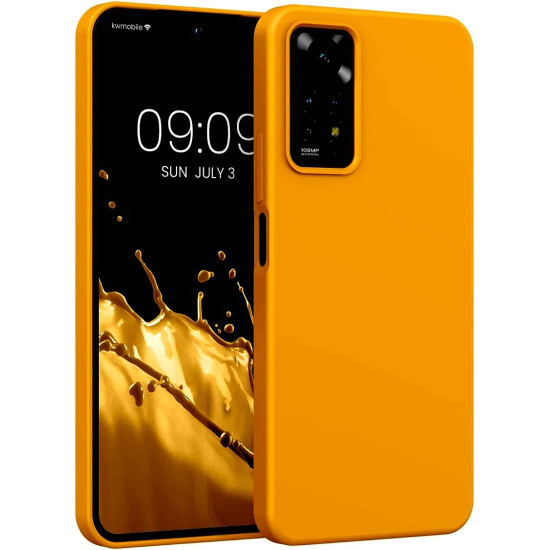 KWmobile Soft Flexible Rubber Cover - Θήκη Σιλικόνης Xiaomi Redmi Note 11 Pro / Redmi Note 12 Pro 4G - Mango (57373.191)