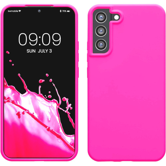 KWmobile Soft Flexible Rubber Cover - Θήκη Σιλικόνης Samsung Galaxy S22 Plus 5G - Neon Pink (56761.77)
