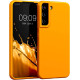 KWmobile Soft Flexible Rubber Cover - Θήκη Σιλικόνης Samsung Galaxy S22 Plus 5G - Mango (56761.191)