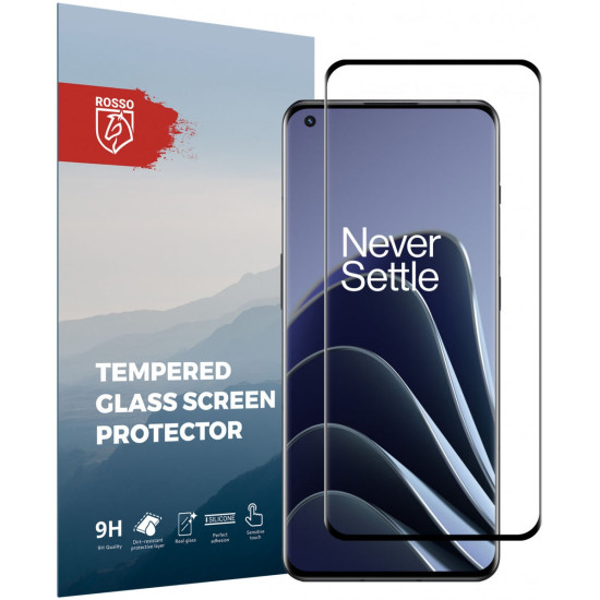 Rosso Tempered Glass - FullFace Αντιχαρακτικό Προστατευτικό Γυαλί Οθόνης OnePlus 10 Pro - Black (8719246353420)