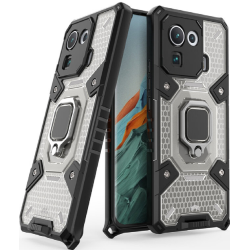 Vivid Honeycomb Armor - Ανθεκτική Θήκη Xiaomi Mi 11 Pro με Μεταλλικό Ring Holder - Black (UNARMORMI11PROBK)