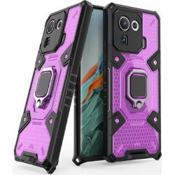 Vivid Honeycomb Armor - Ανθεκτική Θήκη Xiaomi Mi 11 Pro με Μεταλλικό Ring Holder - Rose Violet (UNARMORMI11PROROSE)