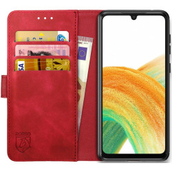 Rosso Element PU Θήκη Πορτοφόλι Samsung Galaxy A33 5G - Red (8719246344183)