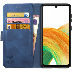 Rosso Element PU Θήκη Πορτοφόλι Samsung Galaxy A33 5G - Blue (8719246344152)