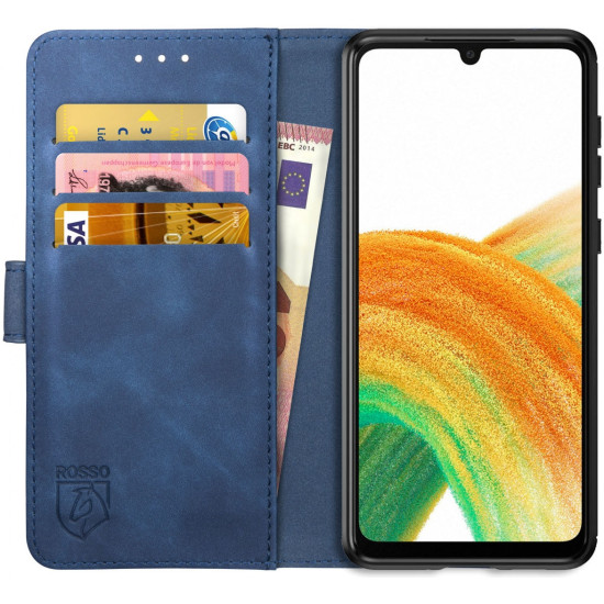 Rosso Element PU Θήκη Πορτοφόλι Samsung Galaxy A33 5G - Blue (8719246344152)