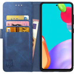 Rosso Element PU Θήκη Πορτοφόλι Samsung Galaxy A73 5G - Blue (8719246344176)
