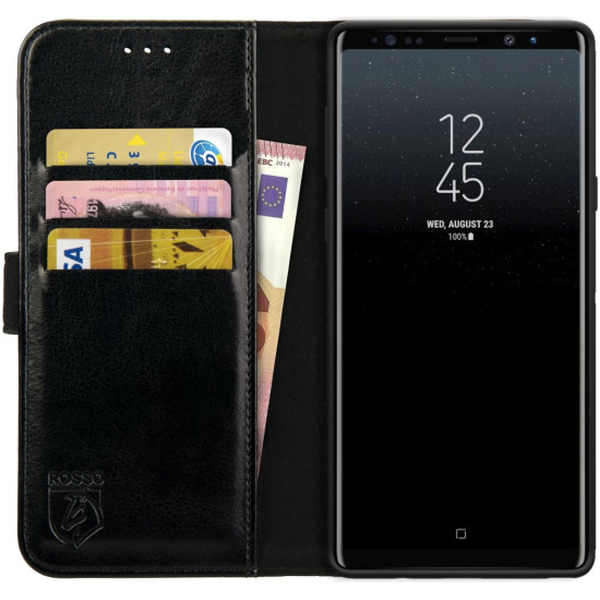 Rosso Element PU Θήκη Πορτοφόλι Samsung Galaxy Note 9 - Black (8719246155147)