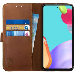 Rosso Deluxe Δερμάτινη Θήκη Πορτοφόλι Samsung Galaxy A73 5G - Brown (8719246343599)