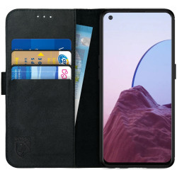 Rosso Deluxe Δερμάτινη Θήκη Πορτοφόλι OnePlus Nord N20 5G - Black (8719246343605)