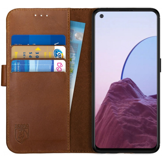 Rosso Deluxe Δερμάτινη Θήκη Πορτοφόλι OnePlus Nord N20 5G - Brown (8719246343612)