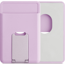 Universal Θήκη KWmobile Card Holder Πορτοφόλι MagSafe από Σιλικόνη για Κάρτες με KickStand - Light Lavender (58791.139)