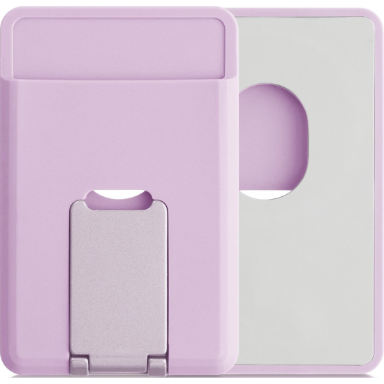 Universal Θήκη KWmobile Card Holder Πορτοφόλι MagSafe από Σιλικόνη για Κάρτες με KickStand - Light Lavender (58791.139)