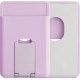 Universal Θήκη KWmobile Card Holder Πορτοφόλι MagSafe από Σιλικόνη για Κάρτες με KickStand - Light Lavender (58791.139)
