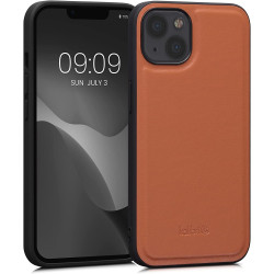 Kalibri Σκληρή Δερμάτινη Θήκη με TPU Bumper - Apple iPhone 13 - Orange (58808.29)
