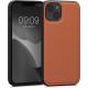 Kalibri Σκληρή Δερμάτινη Θήκη με TPU Bumper - Apple iPhone 13 - Orange (58808.29)