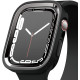 Elago Θήκη Duo Case Apple Watch SE/9/8/7/6/5/4 (45/44mm) - Black / Metalic Dark Grey (EAW45DUO-BKMDGY)