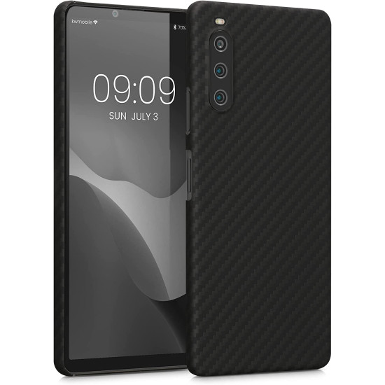 Kalibri Aramid Fiber Body - Σκληρή Θήκη Sony Xperia 10 IV - Black Matte (58840.47)