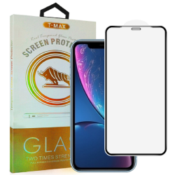 T-Max Premium 3D Tempered Glass Full Glue Fluid Despensing - Αντιχαρακτικό Γυαλί Οθόνης Apple iPhone 11 / XR - Black (5206015053337)