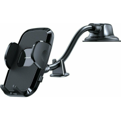 Joyroom Mechanical Long Arm Car Holder JR-ZS259 - Βάση Στήριξης Κινητών 4.7" - 6.7" με Βεντούζα για Ταμπλό / Παρμπρίζ Αυτοκινήτων με Ρυθμιζόμενο Βραχίονα - Black (6941237138125)