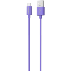 Riversong Lotus 08 - Καλώδιο Φόρτισης και Μεταφοράς Δεδομένων 3A USB σε Type-C - 120cm - Purple (CT71PU)