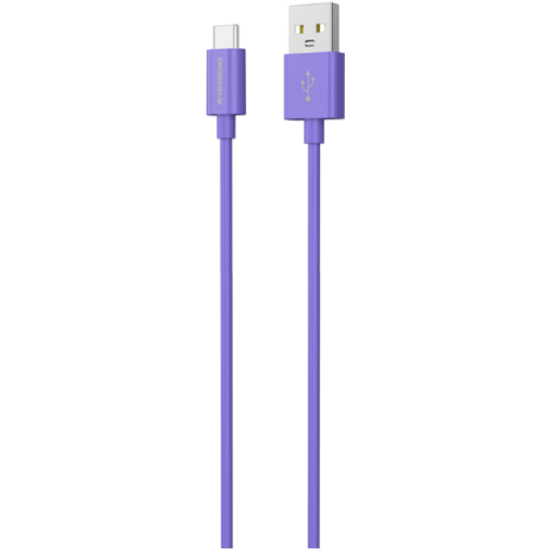 Riversong Lotus 08 - Καλώδιο Φόρτισης και Μεταφοράς Δεδομένων 3A USB σε Type-C - 120cm - Purple (CT71PU)