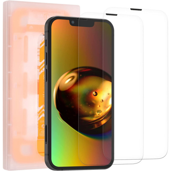 Kalibri Premium Tempered Glass - Full Screen Αντιχαρακτικό Προστατευτικό Γυαλί Οθόνης - Apple iPhone 13 mini - Transparent - 2 Τεμάχια (59017.1)