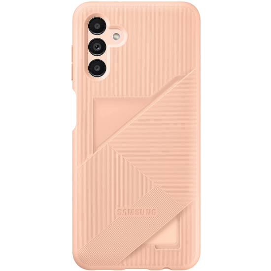 Official Samsung Card Slot Cover - Θήκη Σιλικόνης με Υποδοχή για Κάρτα - Samsung Galaxy A13 5G - Peach (EF-OA136TPEGWW)