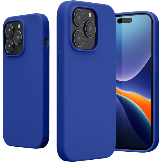 KWmobile Soft Flexible Rubber Cover - Θήκη Σιλικόνης Apple iPhone 14 Pro - Baltic Blue (59073.134)