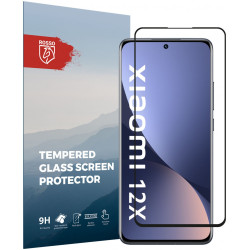 Rosso Tempered Glass - FullFace Αντιχαρακτικό Προστατευτικό Γυαλί Οθόνης Xiaomi 12 / 12X - Black (8719246358203)