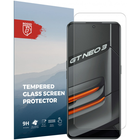 Rosso Tempered Glass - Αντιχαρακτικό Προστατευτικό Γυαλί Οθόνης Realme GT Neo 3 - Clear (8719246358142)