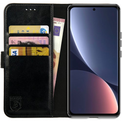 Rosso Element PU Θήκη Πορτοφόλι Xiaomi 12 Pro 5G - Black (8719246358388)
