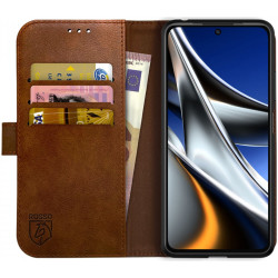 Rosso Element PU Θήκη Πορτοφόλι Xiaomi Poco X4 Pro 5G - Brown (8719246358418)