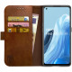 Rosso Element PU Θήκη Πορτοφόλι Oppo Find X5 Lite - Brown (8719246358401)