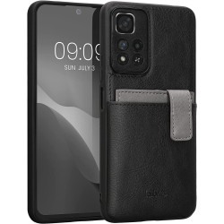 Kalibri 2 in 1 Σκληρή Θήκη - Πορτοφόλι με TPU Bumper και Αποσπώμενη Θήκη για Κάρτες - Xiaomi Redmi Note 11 Pro Plus 5G - Black / Light Grey (59169.01)
