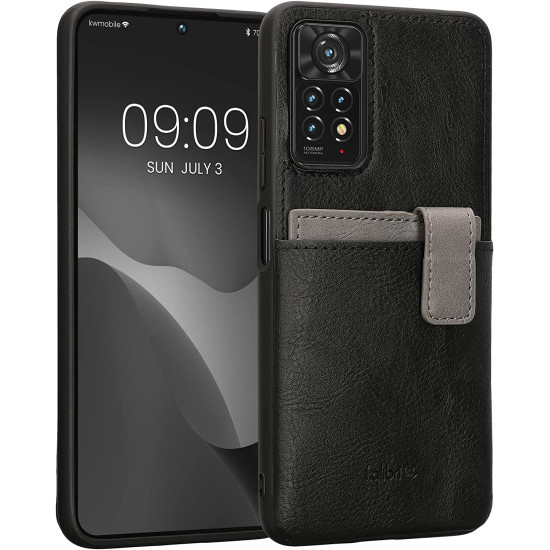 Kalibri 2 in 1 Σκληρή Θήκη - Πορτοφόλι με TPU Bumper και Αποσπώμενη Θήκη για Κάρτες - Xiaomi Redmi Note 11 Pro / Redmi Note 12 Pro 4G - Black / Light Grey (59170.01)