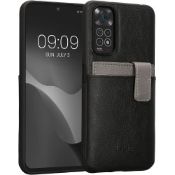 Kalibri 2 in 1 Σκληρή Θήκη - Πορτοφόλι με TPU Bumper και Αποσπώμενη Θήκη για Κάρτες - Xiaomi Redmi Note 11 / 11S - Black / Light Grey (59172.01)