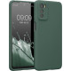 KWmobile Soft Flexible Rubber Cover - Θήκη Σιλικόνης Motorola Moto G42 με Πλαίσιο Κάμερας - Forest Green (59185.166)
