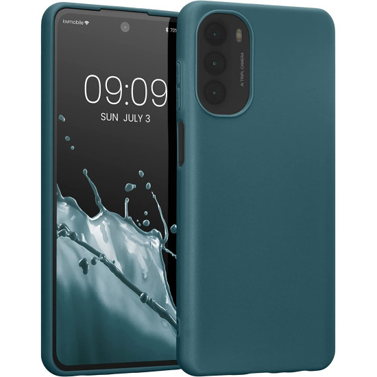 KWmobile Θήκη Σιλικόνης Motorola Moto G62 5G - Petrol (59171.78)