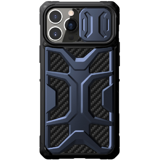 Nillkin Adventurer Armored Σκληρή Ανθεκτική Θήκη με Κάλυμμα για την Κάμερα - Apple iPhone 13 Pro - Blue (6902048235090)