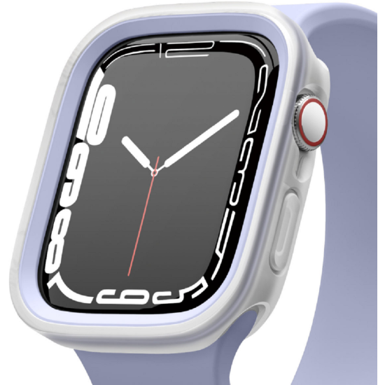 Elago Θήκη Duo Case Apple Watch SE/9/8/7/6/5/4 (45/44mm) - Transparent / Purple (EAW45DUO-TRPU)
