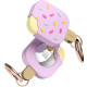 Elago Ice Cream Case - Θήκη / Μπρελόκ Premium Σιλικόνης για Apple AirTag 2 / 1 - Lavender (EATICE-LV)