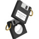 Elago Floppy Disk Case - Θήκη / Μπρελόκ Premium Σιλικόνης για Apple AirTag 2 / 1 - Black (EAT-DISK-BK)