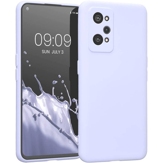KWmobile Soft Slim Flexible Rubber Cover with Camera Protector - Θήκη Σιλικόνης Realme GT Neo 3T με Πλαίσιο Κάμερας - Light Lavender (59246.139)