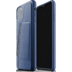 MUJJO Full Leather Wallet Case - Δερμάτινη Θήκη-Πορτοφόλι Apple iPhone 11 Pro Max - Blue (MUJJO-CL-004-BL)