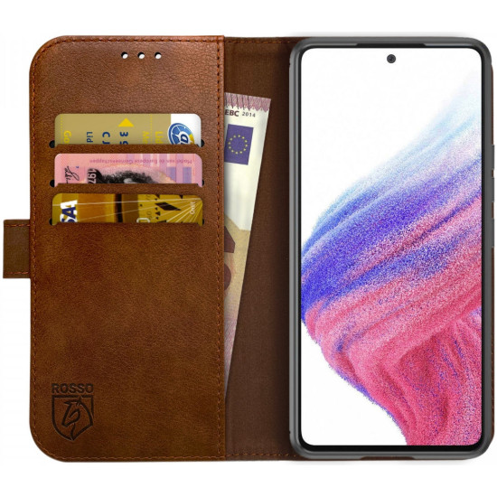 Rosso Element PU Θήκη Πορτοφόλι Samsung Galaxy A53 5G - Brown (8719246360183)