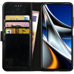 Rosso Element PU Θήκη Πορτοφόλι Xiaomi Poco X4 Pro 5G - Black (8719246358326)