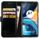 Rosso Element PU Θήκη Πορτοφόλι Motorola Moto G22 - Black (8719246358340)